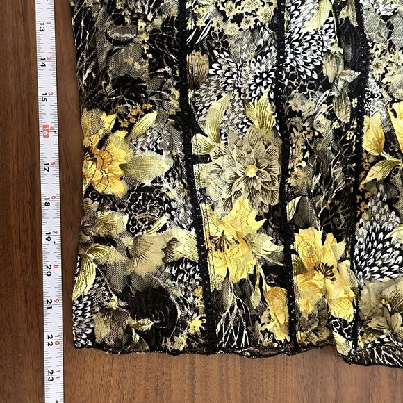 Women Fairy Corset Top Size L Forest Grunge Witchy Festival Lace Mesh Coquette - Picture 12 of 12